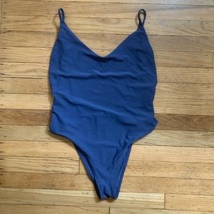 aerie | Blue one piece bathing suit